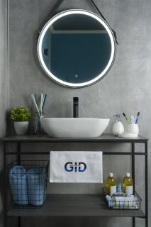 Раковина Gid N9447 51157 накладная белая 51x34x13